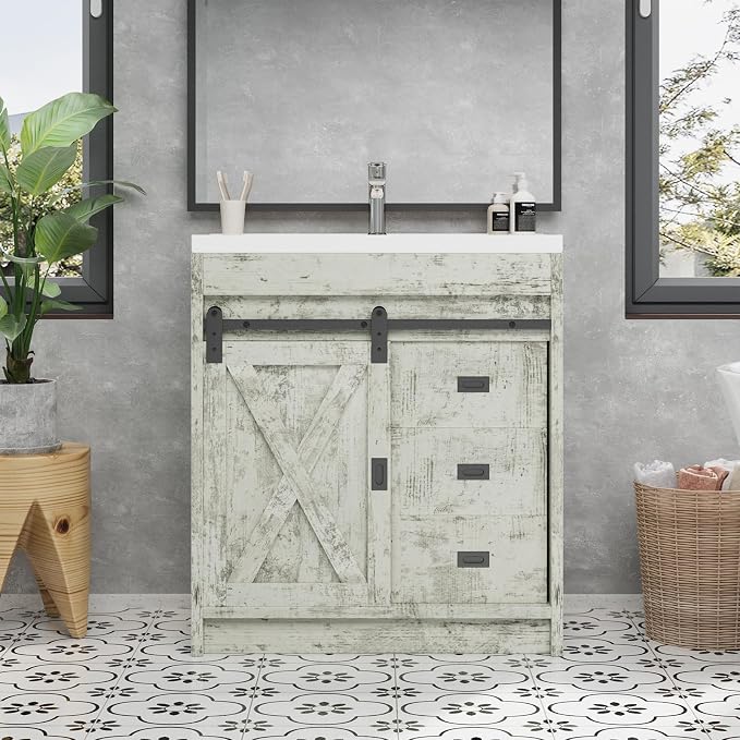4ever2buy Farmhouse Bathroom Vanity, Vanity - Image 5
