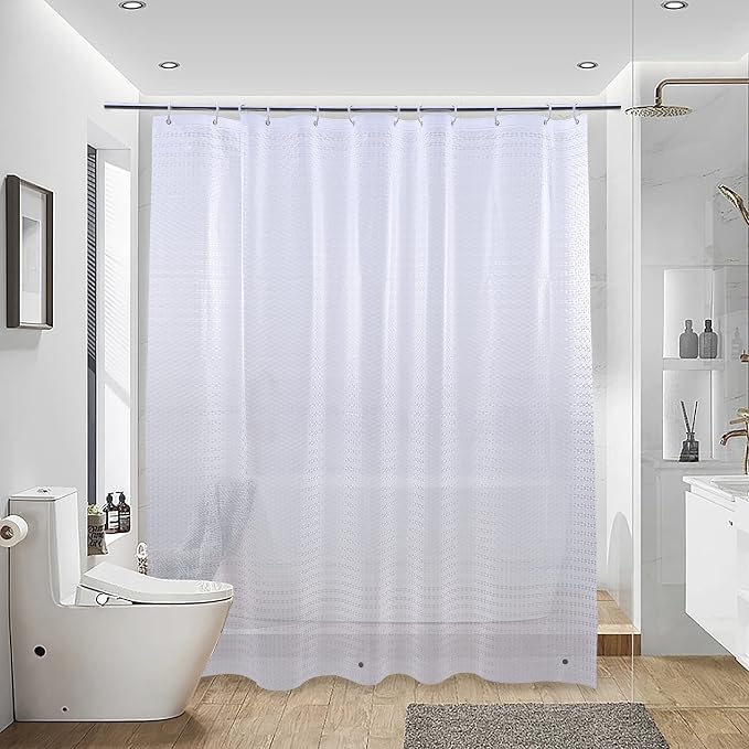 NTBAY EVA Semi-Transparent Clear Shower Curtain - Image 7