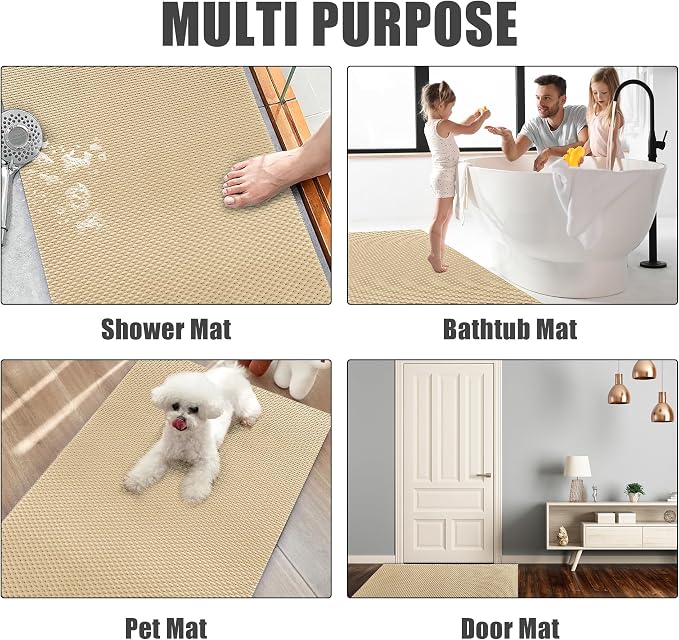 HOMBYS 58 x 32 Extra Large Shower Mat - Image 7