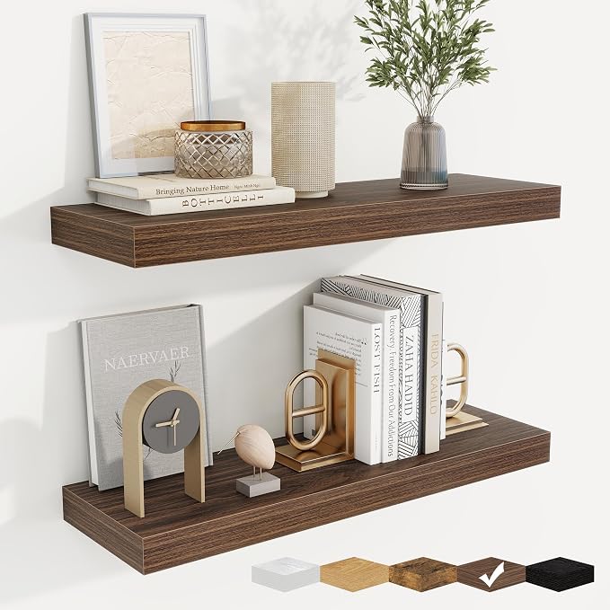 fuqing Floating Shelves for Wall, Wall Mounted Wood Floating Shelf by Fuqing