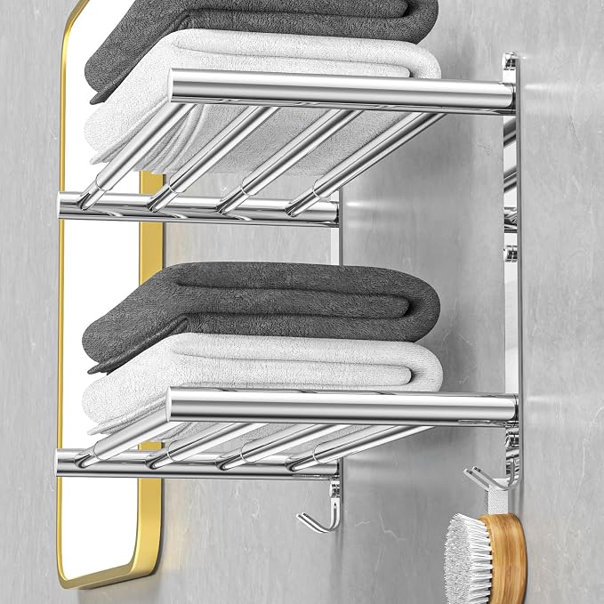 Adjustable Towel Bar for Bathroom Wall Mount17-30.7inch Adhesive Shower Towel - Image 7