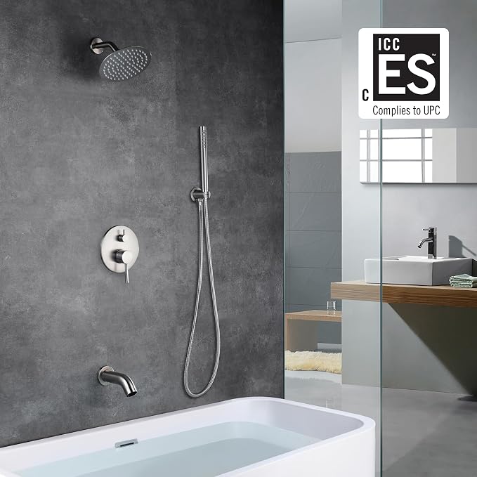 Brushed Nickel Shower System - Image 2