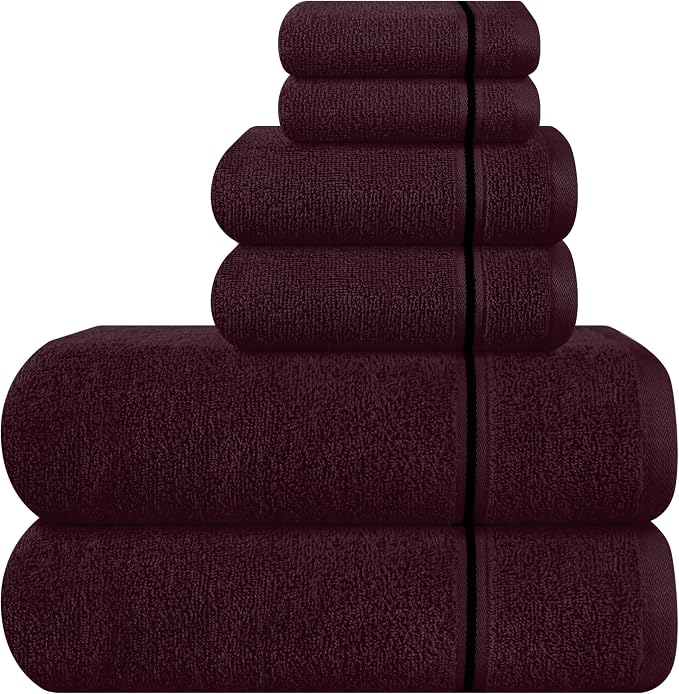 MyOwn Ultra Soft 6 Pack Cotton Towel Set, Contains 2 Bath Towels 28x55 inch by Unknown