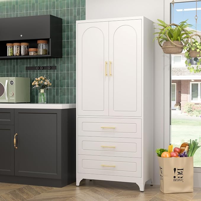 Metal Kitchen Pantry Cabinet - Image 7