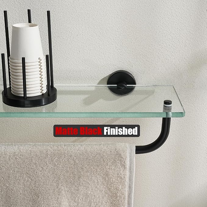JQK Bathroom Glass Shelf, Shelf - Image 7