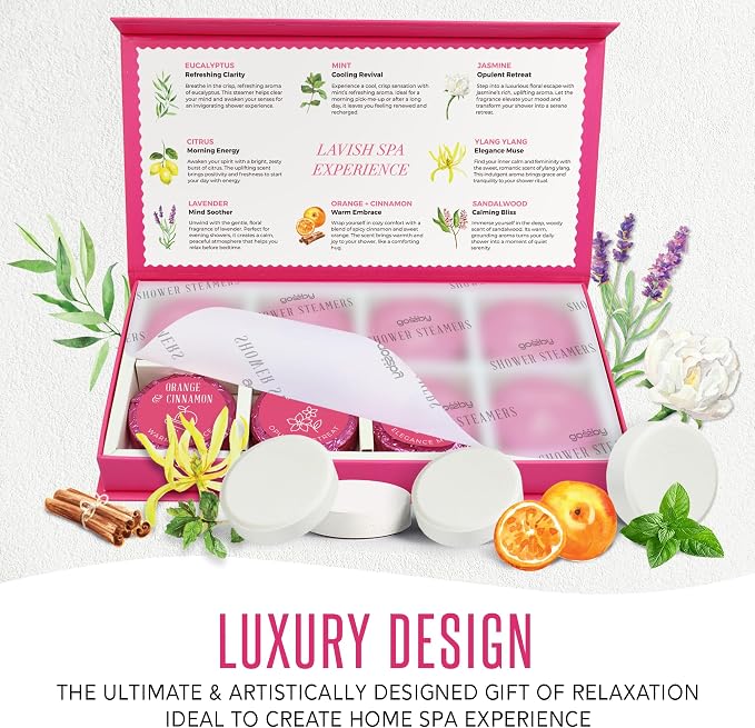 Shower Steamers Aromatherapy GOSSBY 8 Pack - Image 6