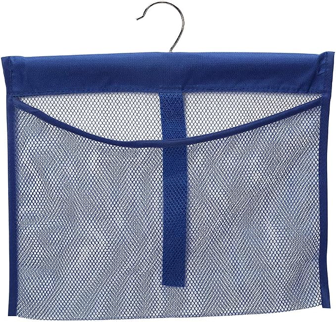 Portable Mesh Pocket with Rotatable Hanger, Quick Dry Serial Type Bath Storage by Dearjana