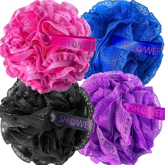 Loofah-Bath-Sponge Hot-Lacey-Mesh // 4-Sexy-Lace-Colors by Shower Bouquet / - Image 7