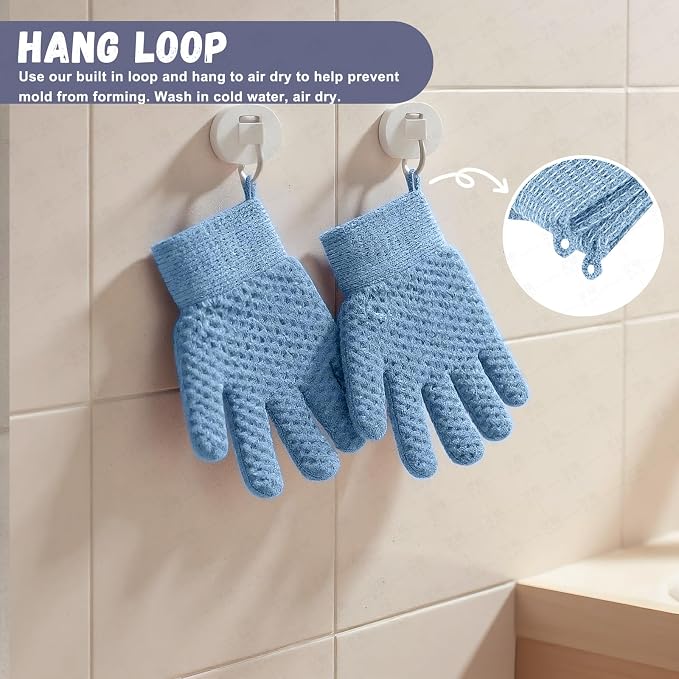 Exfoliating Dual Texture Bath Gloves - Image 3