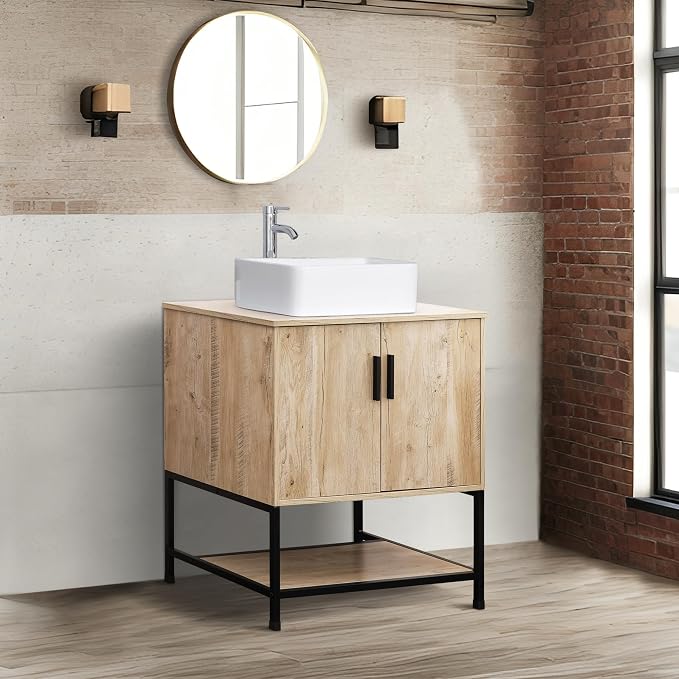 UEV Rustic Oak 30" Bathroom Vanity - Image 3