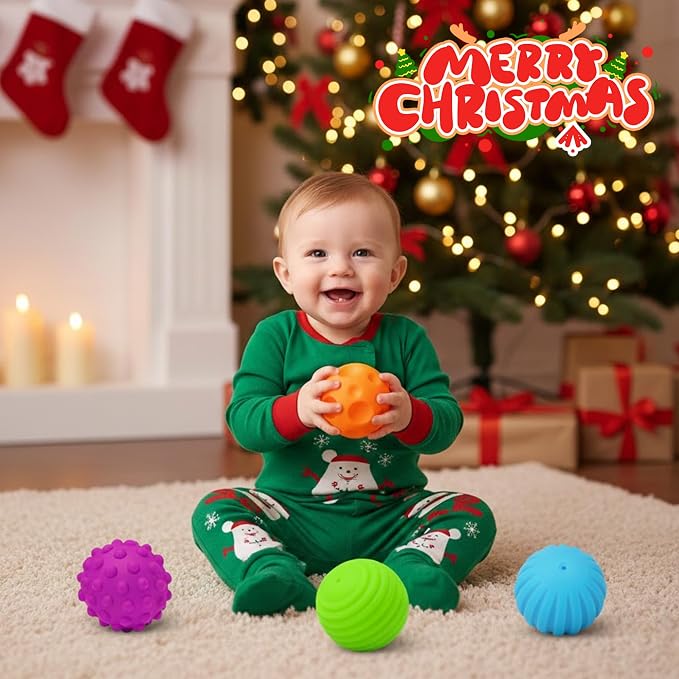 Montessori Toys for Babies 3 Months+, Baby Balls 3 to 12 Month for Babies & - Image 3