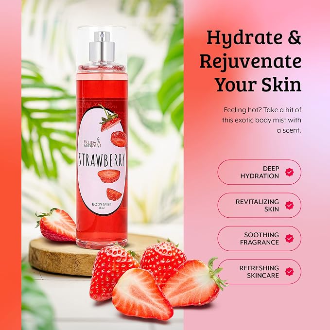 Luxurious Scented Strawberry Fragrance Body Mist A Sophisticated 8 oz Gift - Image 3
