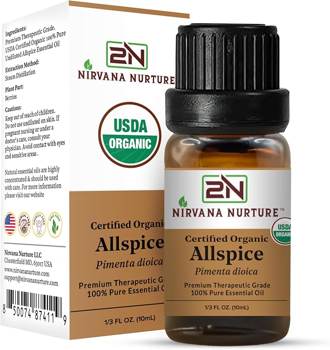 Allspice Essential Oil USDA Certified Organic, 100% Pure Natural Premium Grade - Image 6