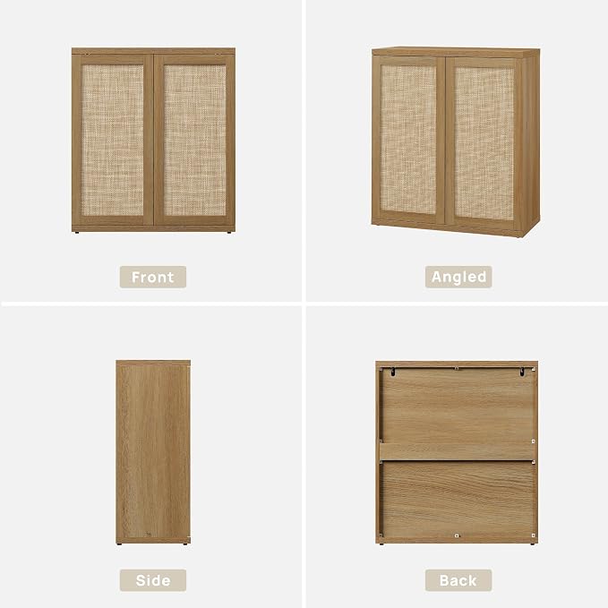 SICOTAS Rattan Sideboard Storage Cabinet - Image 9