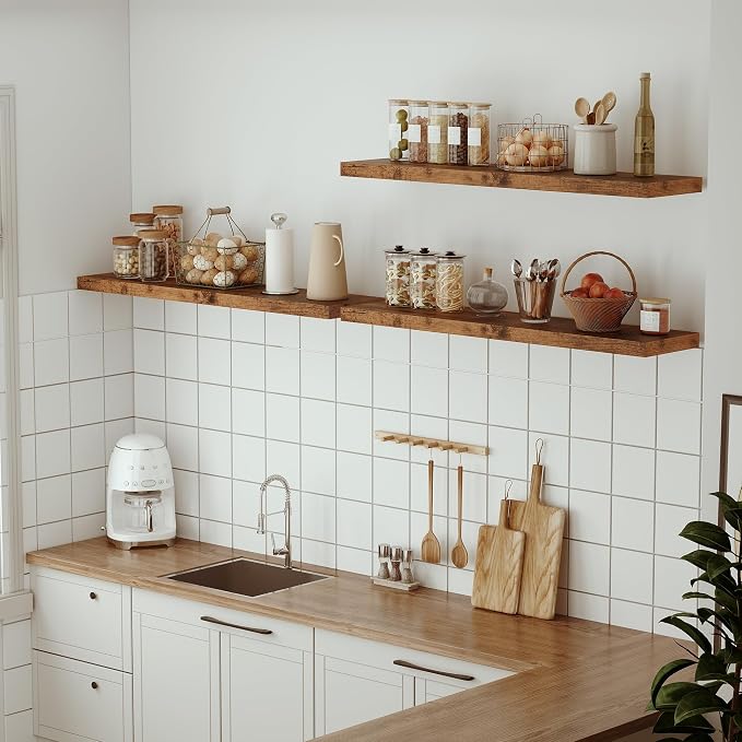 Vivelove Farmhouse Single Floating Shelves - Image 2