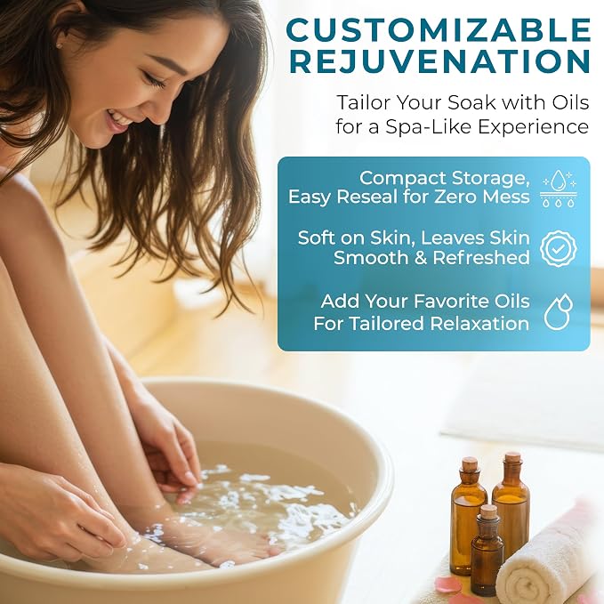 Epsom Salt Bath Soak 45 lb Bucket – Unscented, Pure Epsom Salt Bulk Crystals - Image 9
