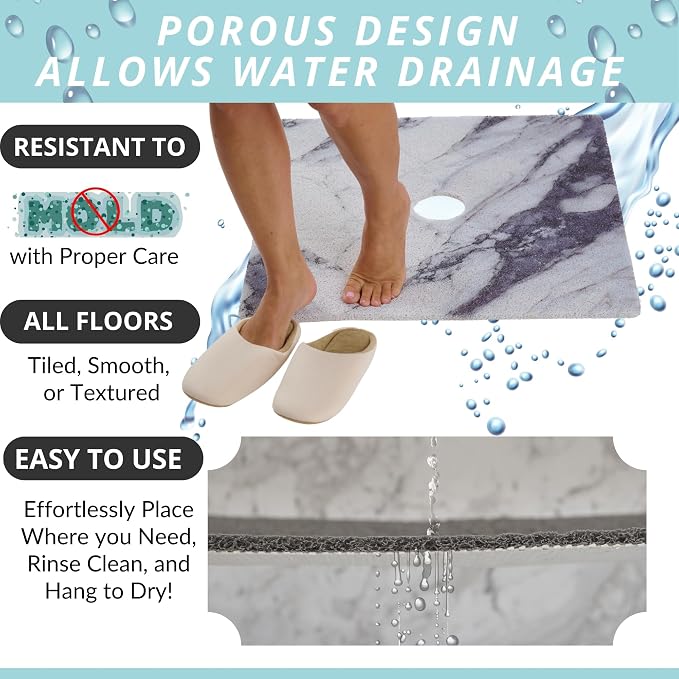 Shower Mat with Center Drain Hole - Image 4