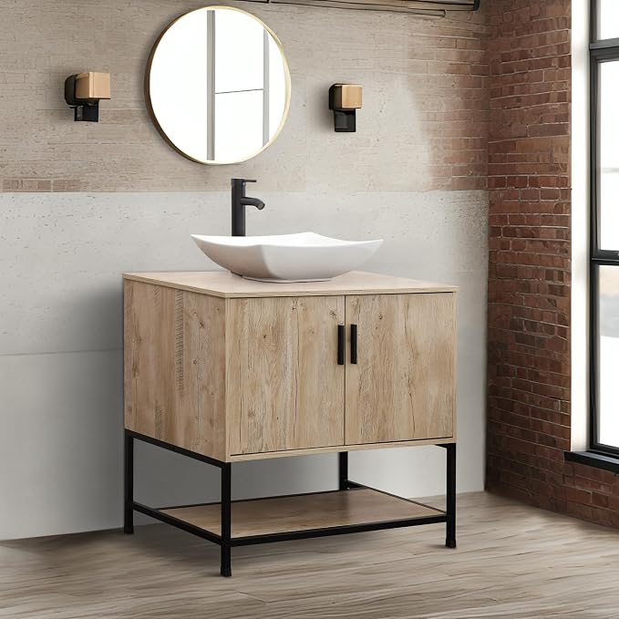UEV Rustic Oak 36" Bathroom Vanity - Image 3