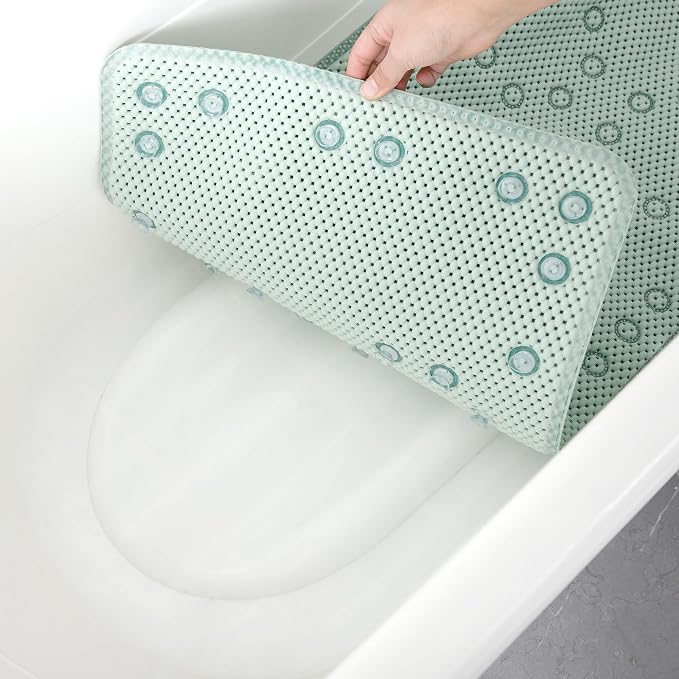 Double Layer Foam Non Slip Bathtub Mat 37x17in, More Comfortable and Thicker - Image 8