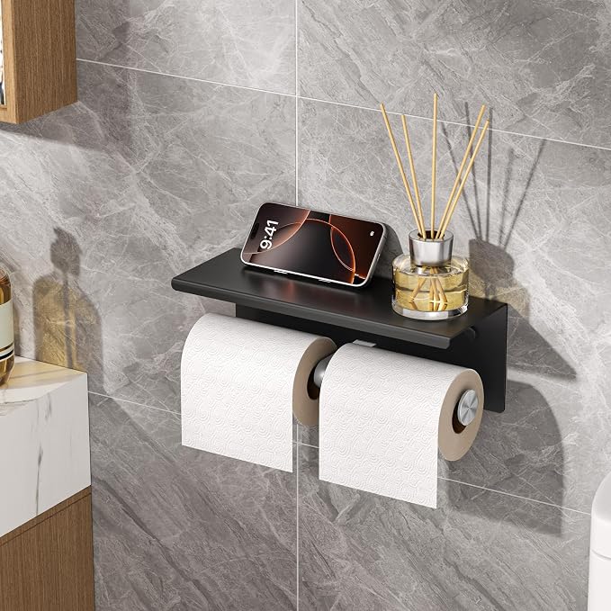 FORIOUS Double Toilet Paper Holder - Image 2