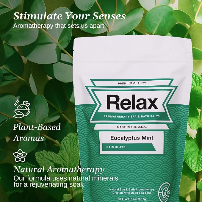 Relax Spa & Bath, Epsom & Dead Sea Salts, Aromatherapy Bath Salts - Image 4
