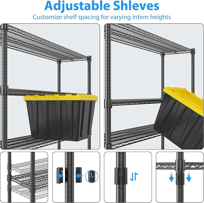 Homdox Heavy Duty Metal Shelves - Image 6