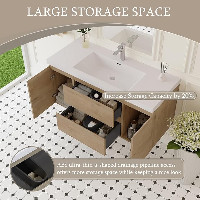 48" Floating Bathroom Vanity - Image 9