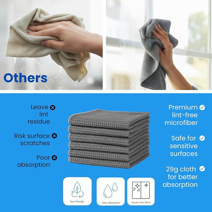 Waffle Weave Microfiber Cloths - Image 6