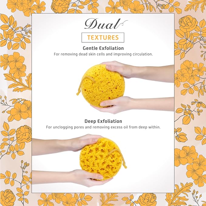 Spongentle Deep Cleansing Body Loofah Sponge, Natural Colors, - Image 2