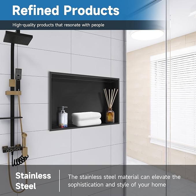 18" X 12" Shower Niche Insert Tile Ready, Niche - Image 6