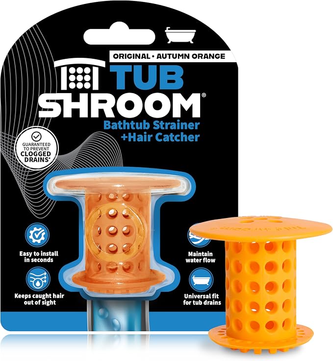 TubShroom Tub Drain Hair Catcher Strainer, Fits 1.5” – 1.75” Bathtub and Shower by TubShroom
