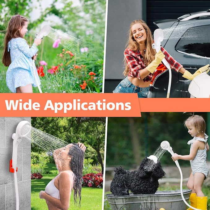 Portable Shower for Camping, 7800mAh Rechargeable Camping Shower - Image 7