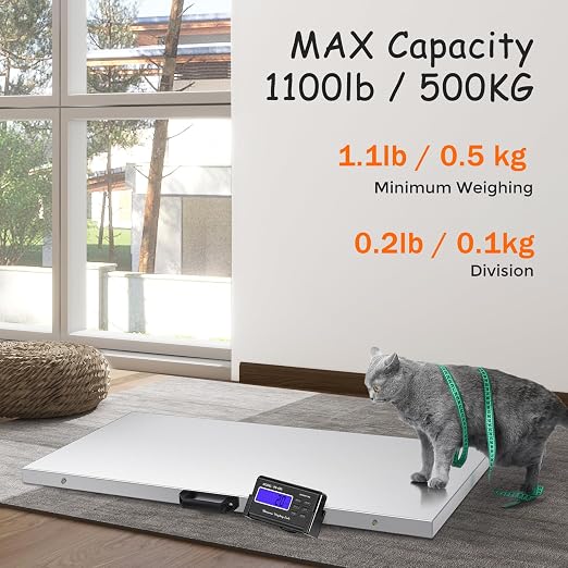 Bonvoisin Pet Scale for Large Dog 1100lb x 0.2lb, Postal Scale - Image 2
