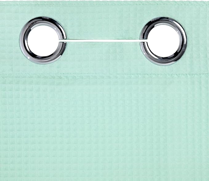 River Dream Hotel Grade No Hooks Needed Shower Curtain - Image 3