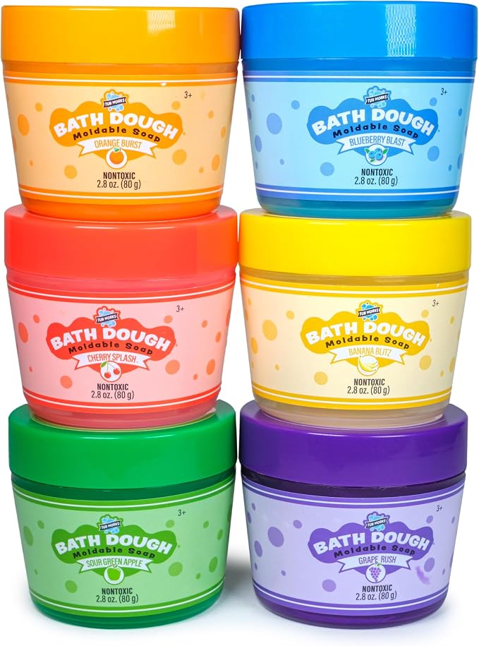 Tub Works® Bath Dough™ Moldable Kids Soap Bath Toy, Variety 6 Pack | Shape - Image 9