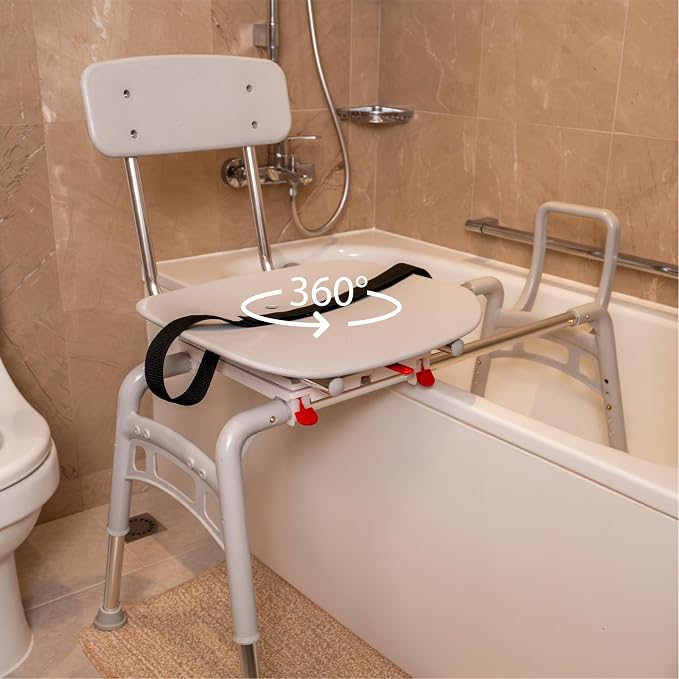Eagle Health Supplies Sliding Shower Chair Tub Transfer Bench - Image 6