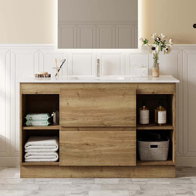 48 Inch Freestanding Bathroom Vanity by FHKJHOME