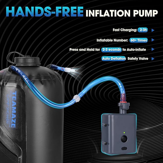 Teamaze Camping Shower, 12L Portable Camp Shower Bag - Image 4