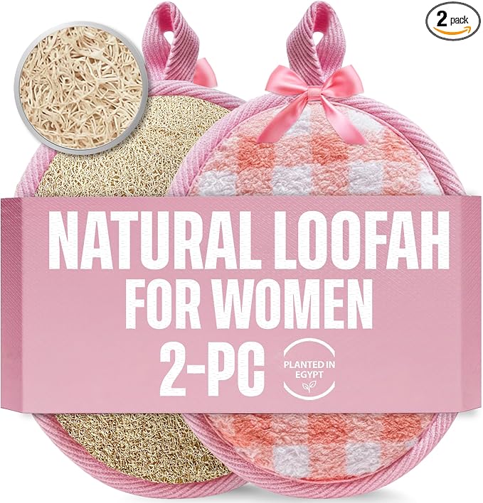 Natural Loofah Exfoliating Body Scrubber by CraftsOfEgypt