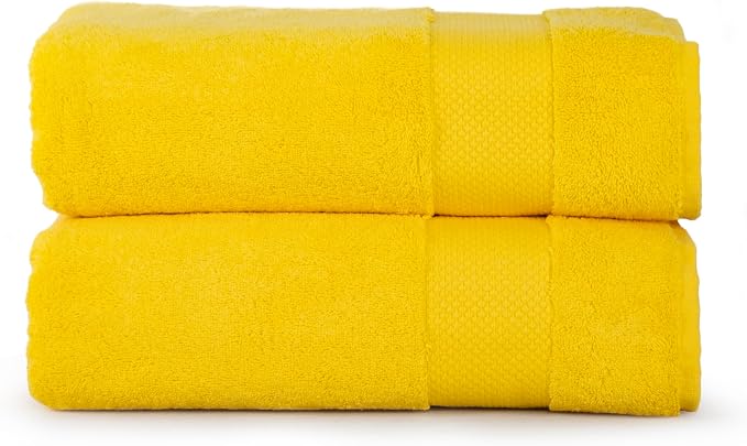 Hencely Bath Sheet Set of 2--Luxury Extra Large Oversized Towels, 100% Cotton by HENCELY