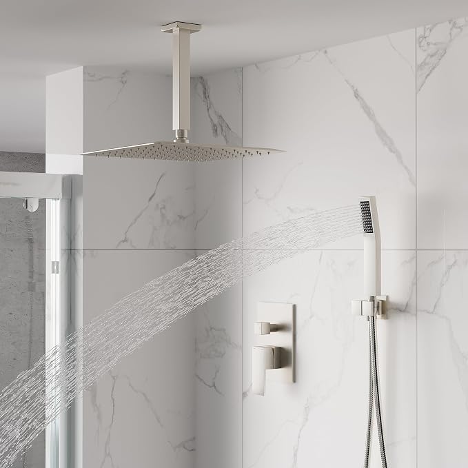 WELLFOR 12-In Ceiling Mount Shower System - Image 10