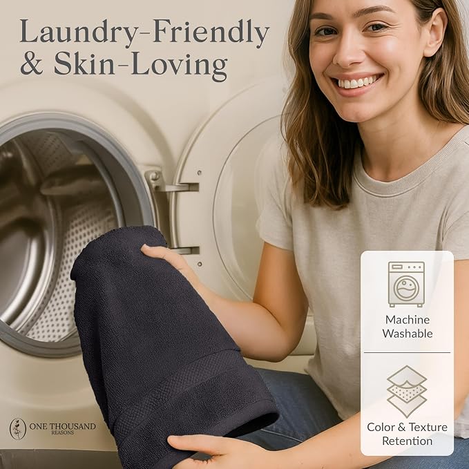 Premium Staple Cotton Bathroom Towel Set - Image 8