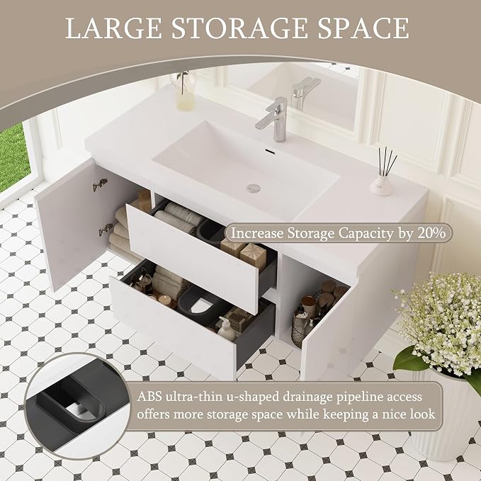 48" Floating Bathroom Vanity - Image 7