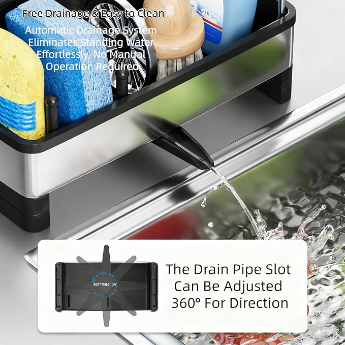 Stainless Steel Sink Caddy Organizer - Image 6