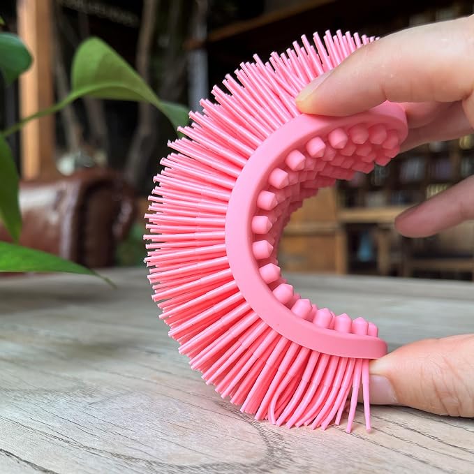 Premium Sensory Brush for Kids or Autism, Soft Silicone Body Scrubber, 2 in 1 - Image 2
