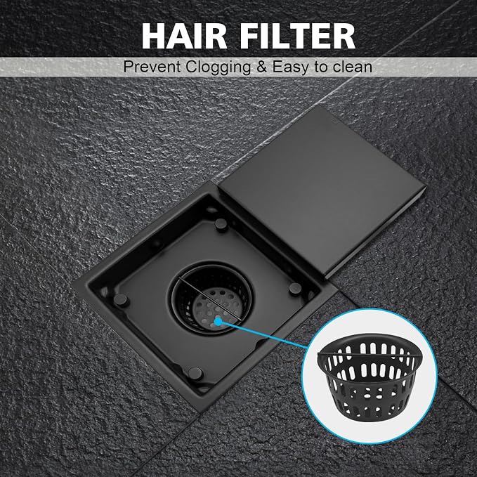 4 Inch Square Shower Drain - Image 6