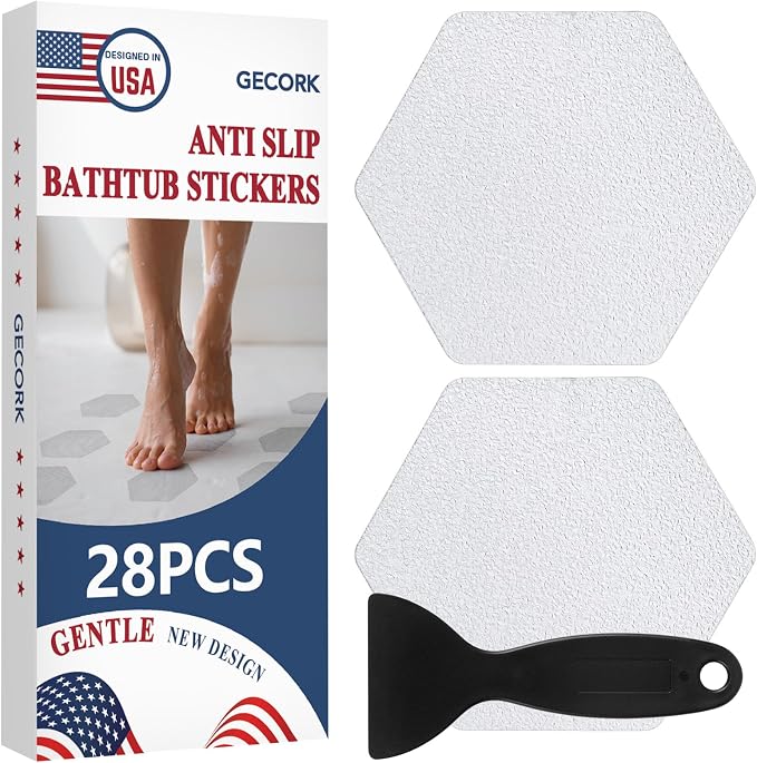 28 PCS Shower Floor Non Slip Stickers by Gecork