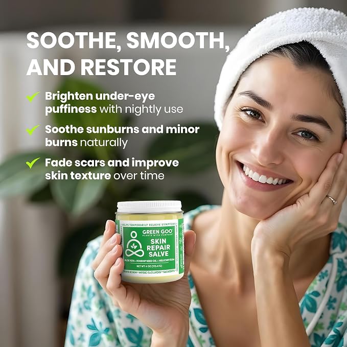 Green Goo Skin Repair Healing Salve, Natural Body & Face Moisturizer - Image 3