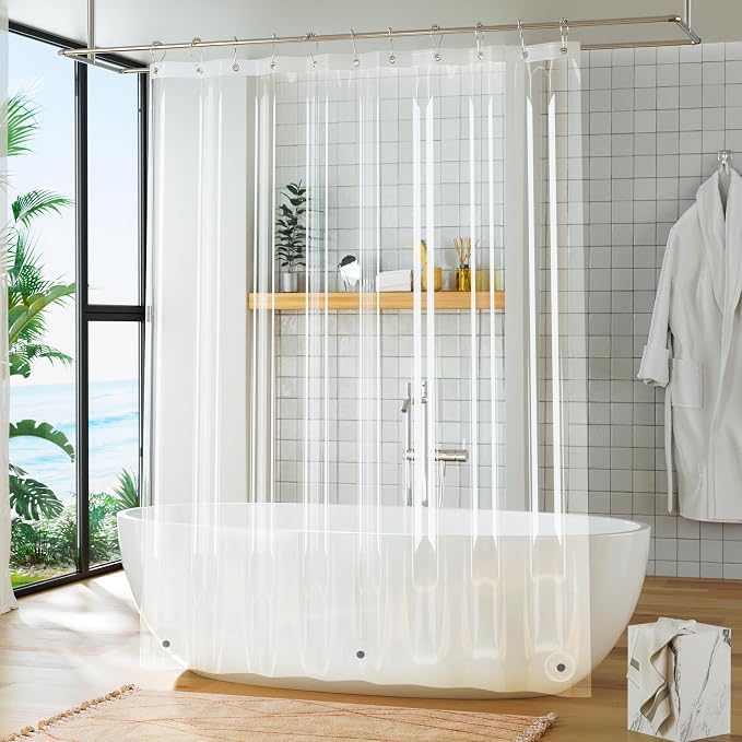 Titanker Plastic Shower Curtain Liner - Image 3