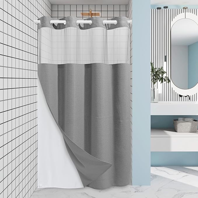 Stall No Hook Shower Curtain by EUTXL